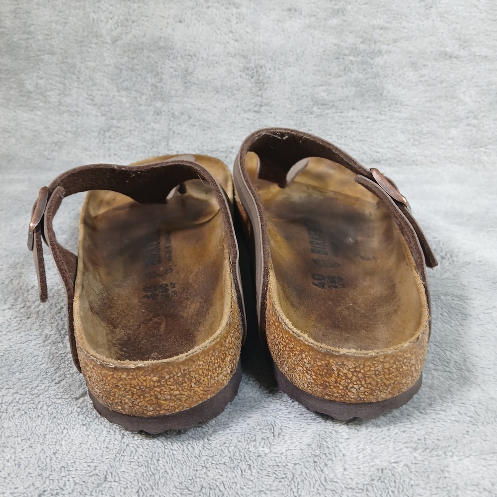 Birkenstock Sandals Women's 9 Men's 7 Gizeh Thong Mocha Brown Birko-Flor - Picture 2 of 9